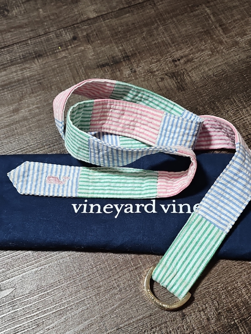 Vineyard Vines - Pastel Striped Fabric Belt